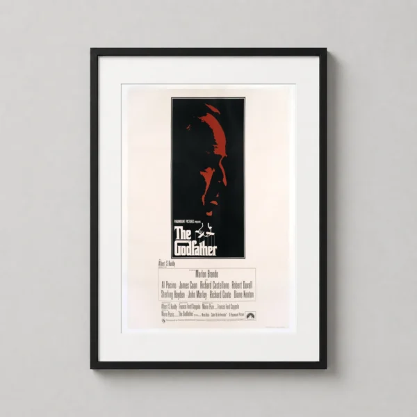 The Godfather Marlon Brando Profile Minimalist Movie Poster