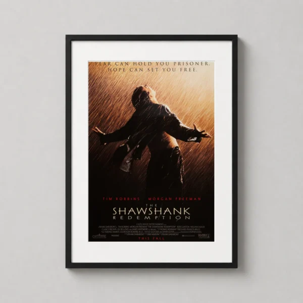 The Shawshank Redemption Andy Dufresne Rain Movie Poster