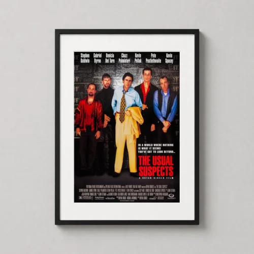 The Usual Suspects Movie Lineup Film Noir Crime Movie Poster