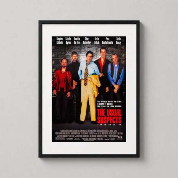 The Usual Suspects Movie Lineup Film Noir Crime Movie Poster
