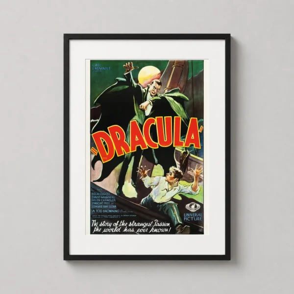 Dracula 1931 Bela Lugosi Vintage Horror Version 1 Alternate 1 Movie Poster