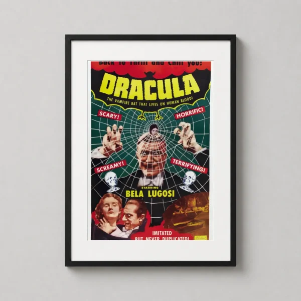 Dracula 1931 Bela Lugosi Vintage Horror Version 1 Alternate 2 Movie Poster