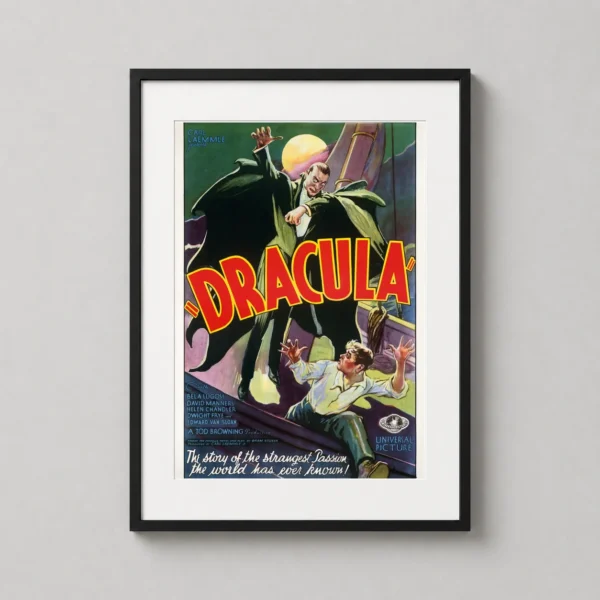 Dracula 1931 Bela Lugosi Universal Horror Movie Vintage Poster