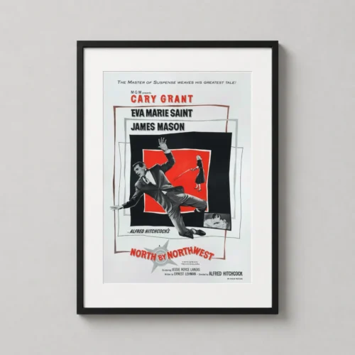 North by Northwest 1959 Cary Grant Suspense Movie Poster
