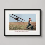 North by Northwest Crop Duster Scene Vintage Film Poster