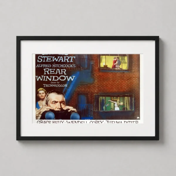 Rear Window 1954 Hitchcock James Stewart Movie Poster