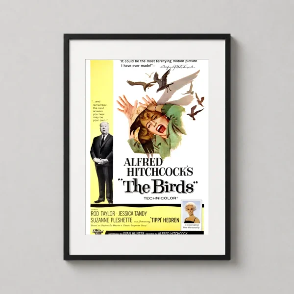 Alfred Hitchcock's The Birds 1963 Vintage Movie Poster