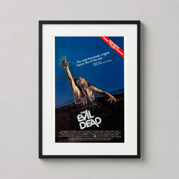The Evil Dead Retro VHS Horror Movie Poster