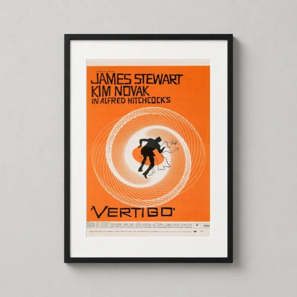 Vertigo 1958 Alfred Hitchcock Film Saul Bass Movie Poster