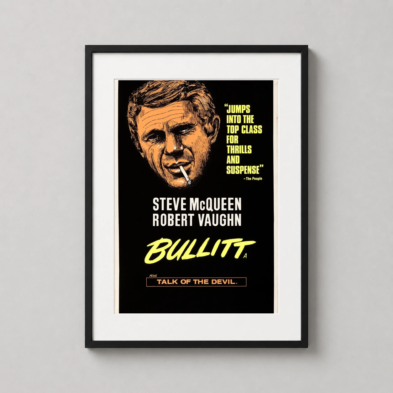 Bullitt 1968 Steve Mcqueen — bullitt 1968 Steve McQueen Smoke Art is presented as a frame-ready