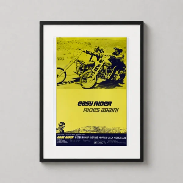 Easy Rider, Vintage Yellow Chopper Movie Poster