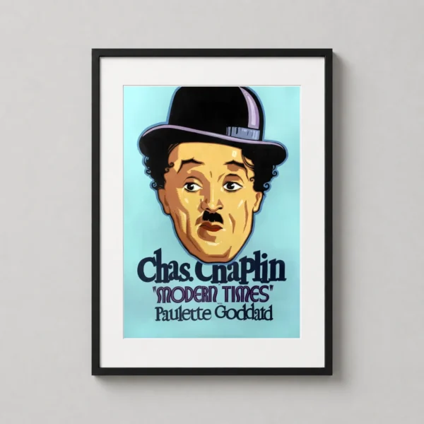 Modern Times Charlie Chaplin Pop Movie Poster