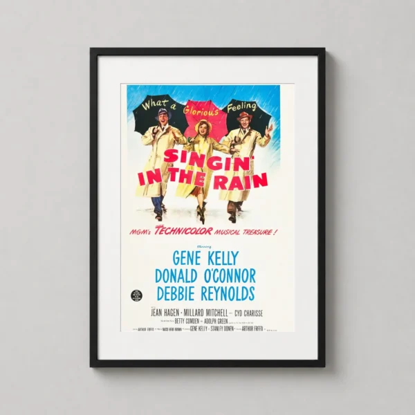 Singin' in the Rain 1952 Classic Musical Movie Poster