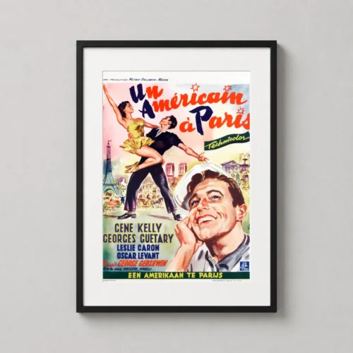 An American in Paris Vintage French Movie Poster