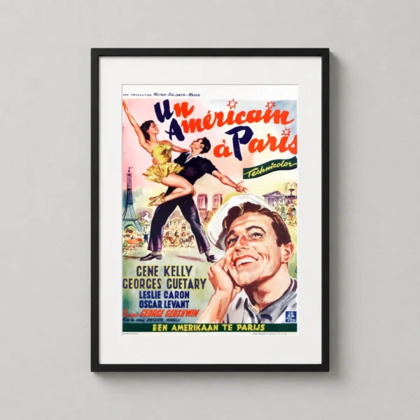 An American in Paris Vintage French Movie Poster