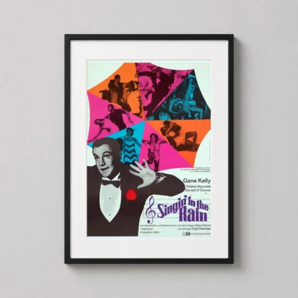 Singin Rain Movie Poster 1966 - movie poster from MerchFuse