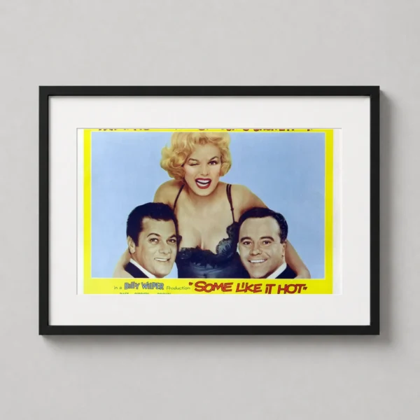 Some Like It Hot Vintage Marilyn Monroe Wink Print Movie Poster