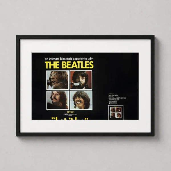 The Beatles Let It Be 1970 Vintage Movie Poster