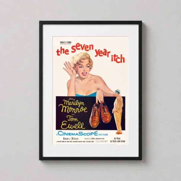 The Seven Year Itch Marilyn Monroe Vintage Movie Poster