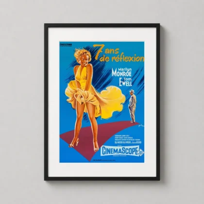 Seven Year Itch Marilyn Monroe White Dress movie poster by MerchFuse