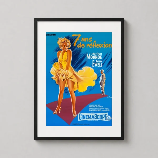 Marilyn Monroe Seven Year Itch French Movie Poster