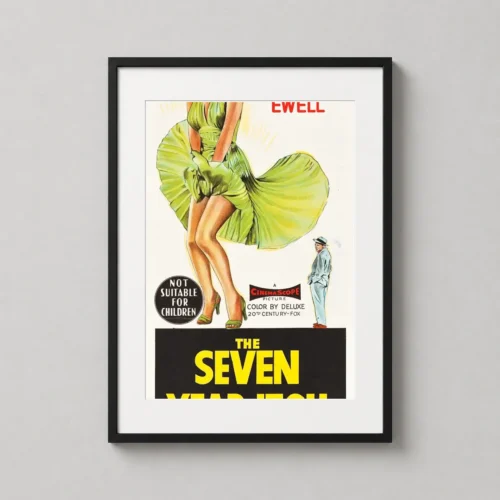 The Seven Year Itch Marilyn Monroe Vintage Print Movie Poster