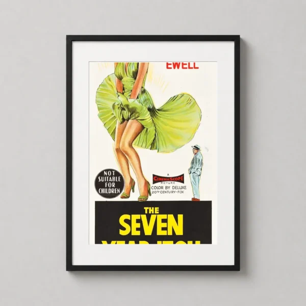 The Seven Year Itch Marilyn Monroe Vintage Print Movie Poster