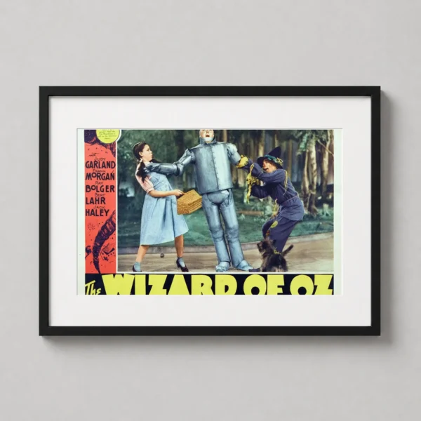 The Wizard of Oz Dorothy and Tin Man Vintage Movie Poster
