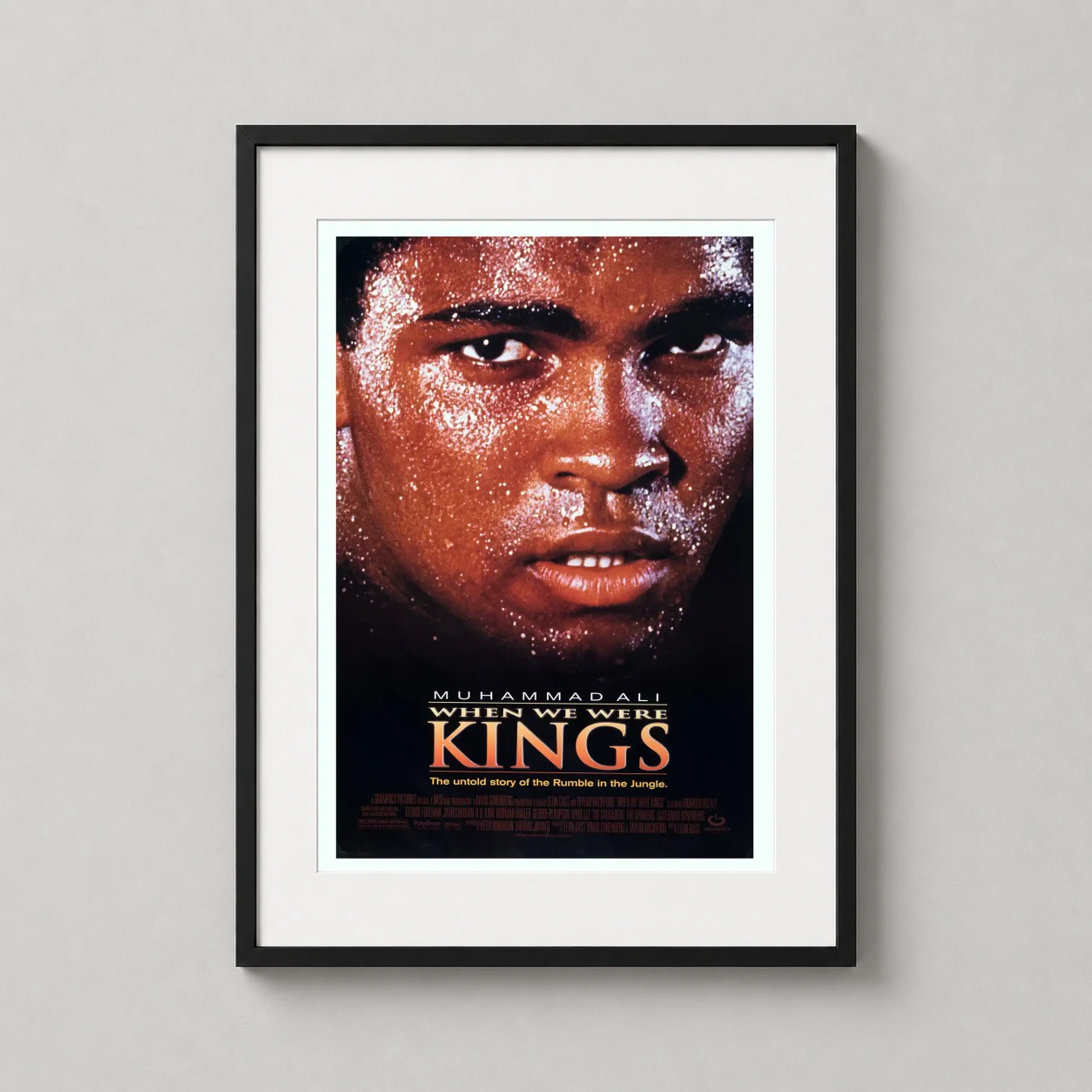 Muhammad Ali — powerful close-up photographic art print featuring Muhammad Ali