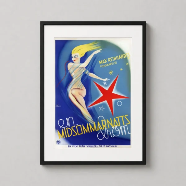 A Midsummer Night's Dream 1935 Swedish Fairy Movie Poster