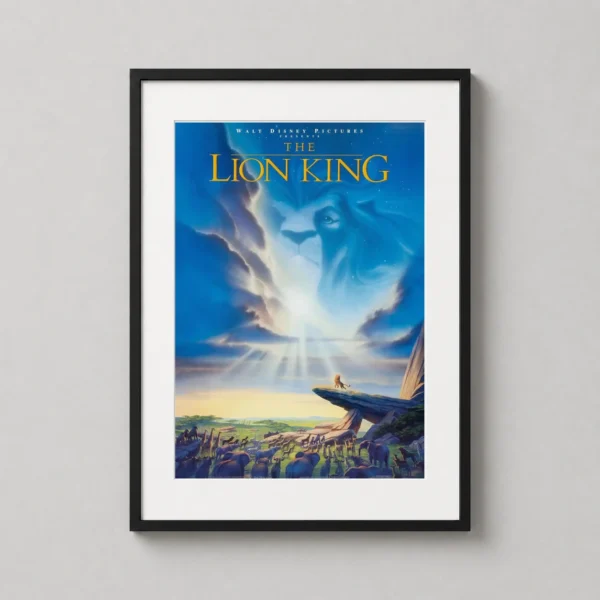 Lion King Mufasa Spirit and Pride Rock Gathering Movie Poster