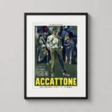 Accattone 1961 Pier Paolo Pasolini Vintage Italian Movie Poster