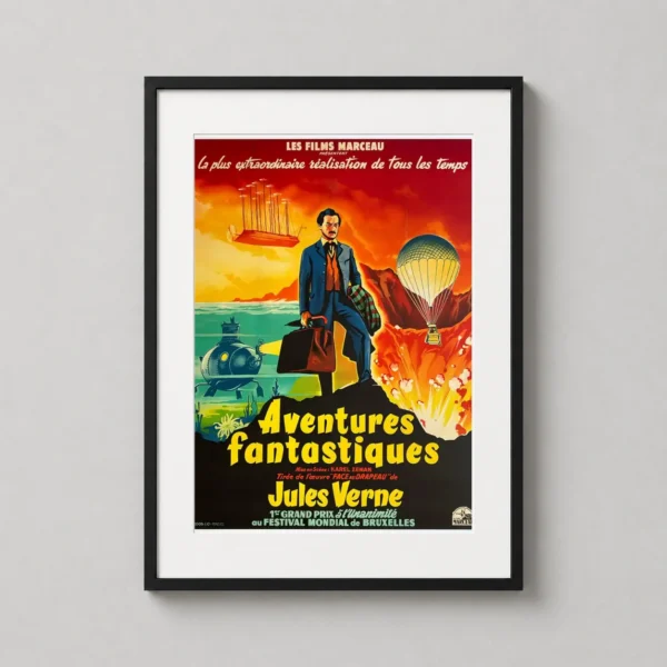 Jules Verne Aventures Fantastiques 1961 French Poster Movie Poster