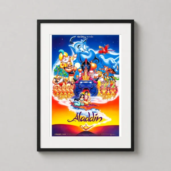Aladdin 1992 Disney Classic Animated Movie Poster