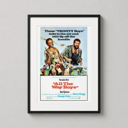 All The Way Boys – Terence Hill Bud Spencer decorative movie poster for curated interiors by MerchFuse