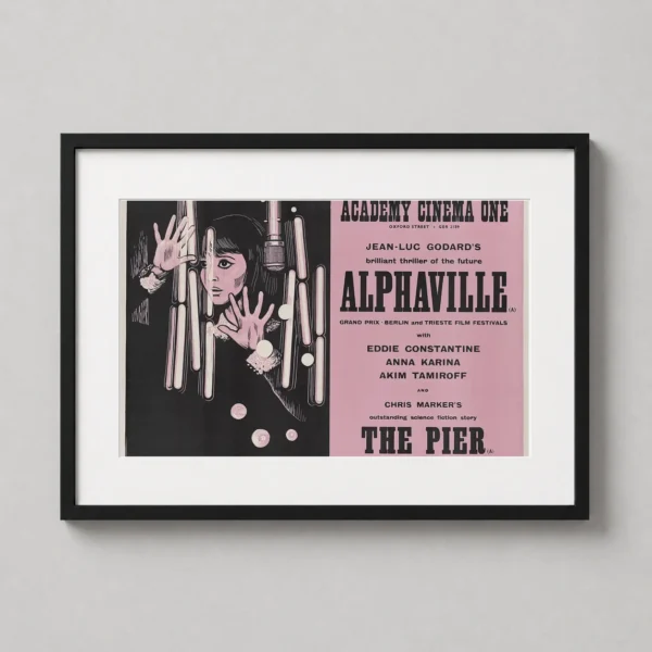 Alphaville Anna Karina Jean-Luc Godard Sci-Fi Film Poster