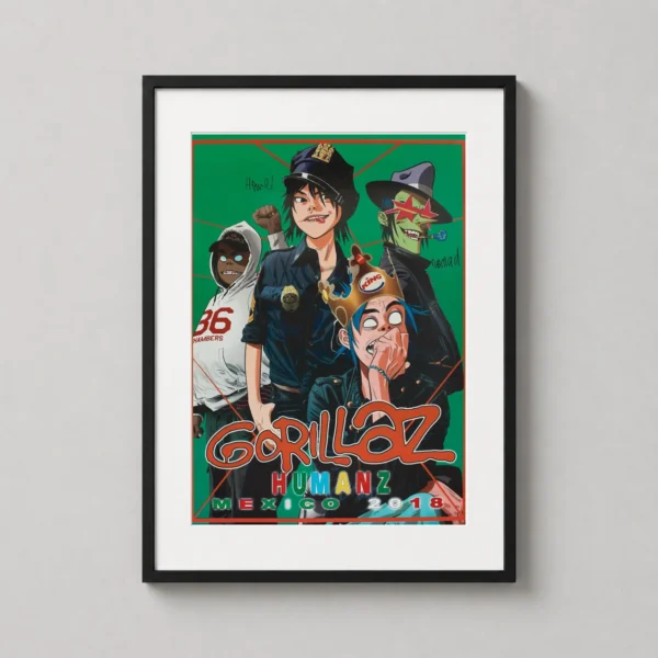 Gorillaz Humanz Tour Mexico 2018 Music Movie Poster