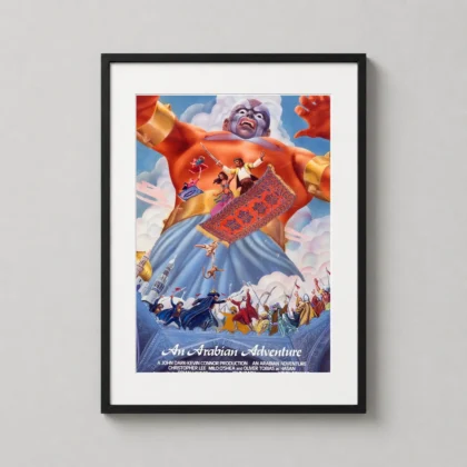 MerchFuse Arabian Adventure Art – Fantasy Genie movie poster with cinema character