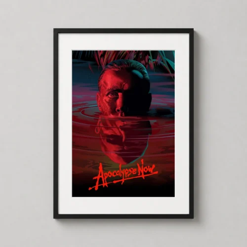 Apocalypse Now Captain Willard Submerged Neon Movie Poster