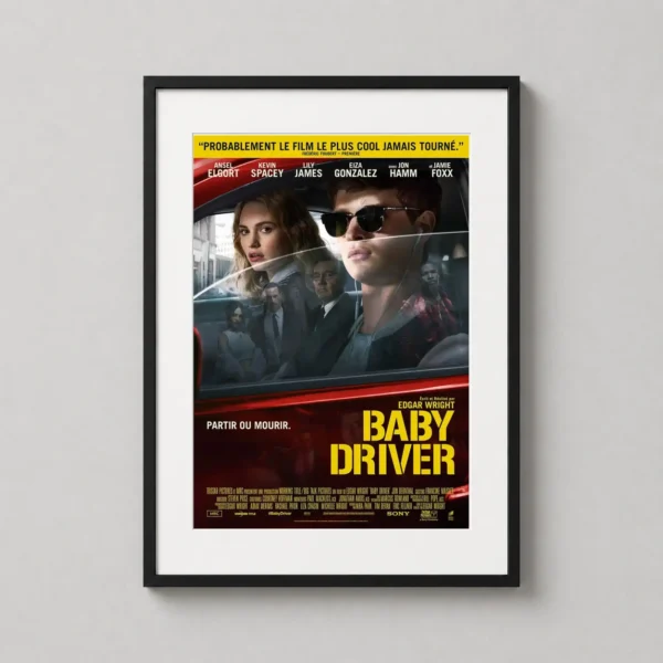 Baby Driver 2017 Film Poster Edgar Wright Action Movie Poster