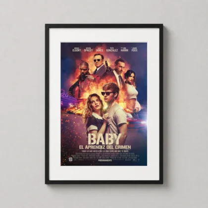 Baby Driver Ensemble – Action cinema movie poster by MerchFuse