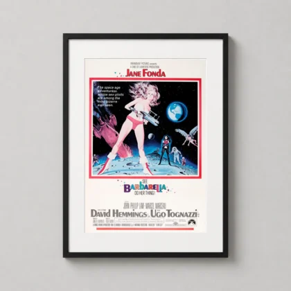 Barbarella 1968 – Jane Fonda Sci-Fi sci-fi movie poster by MerchFuse