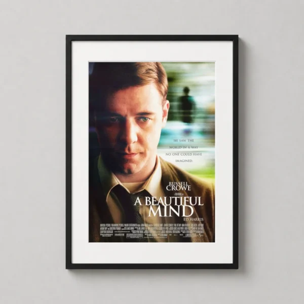 A Beautiful Mind Russell Crowe John Nash Movie Poster
