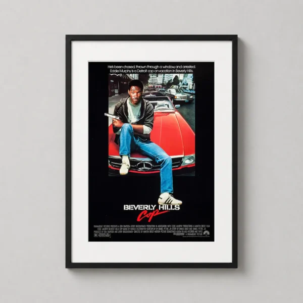 Axel Foley Beverly Hills Cop 1984 Vintage Action Movie Poster