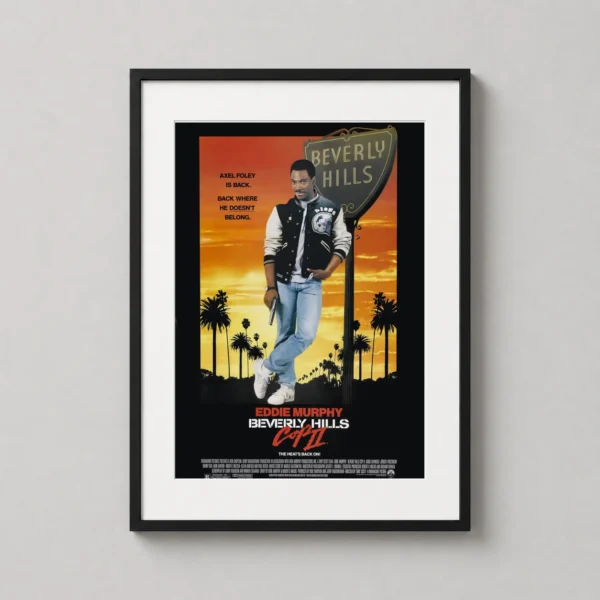 Beverly Hills Cop II Axel Foley Varsity Jacket Print Movie Poster