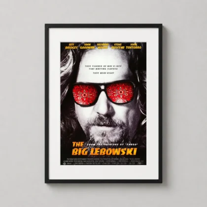 Big Lebowski Rug – The Dude's Reflection cinema movie poster by MerchFuse