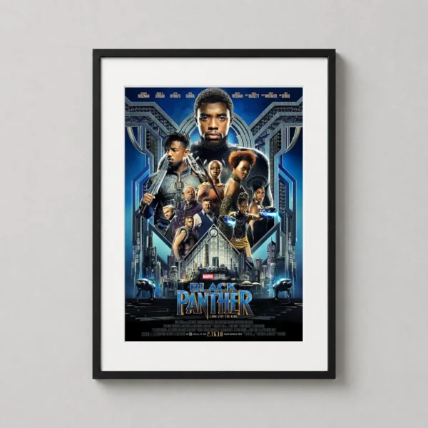 Black Panther 2018 Cast Marvel Wakanda Movie Poster