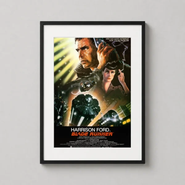 Blade Runner 1982 Sci-Fi Movie Harrison Ford Retro Movie Poster