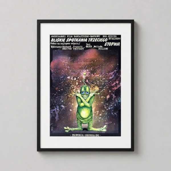 Close Encounters of the Third Kind Vintage Polish Movie Poster