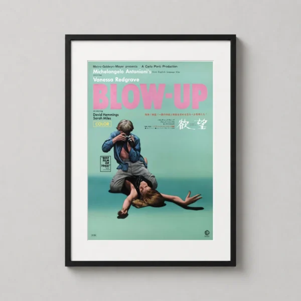 Blow-Up 1966 Japanese Minimalist Film Vintage Movie Poster